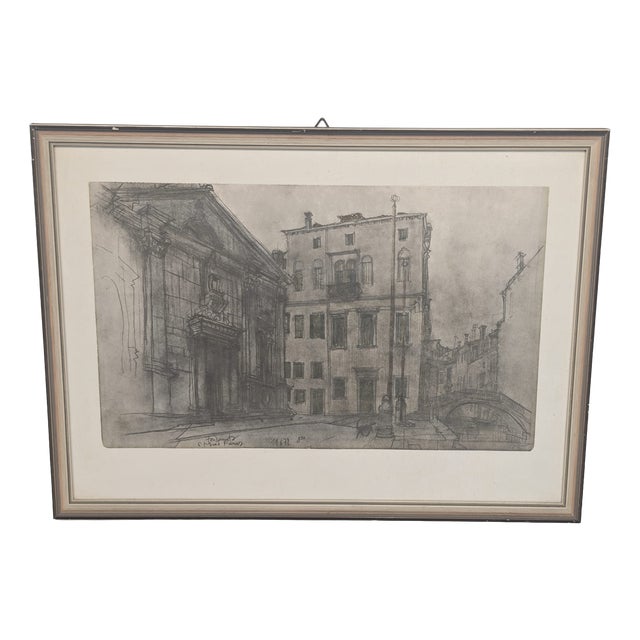 Fondamenta S. Maria Formosa, 1960s, Lithograph For Sale
