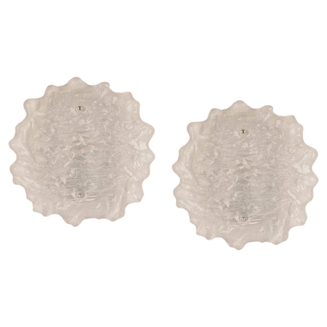 German Sputnik Murano Glass Wall Sconce from Peill & Putzler For Sale