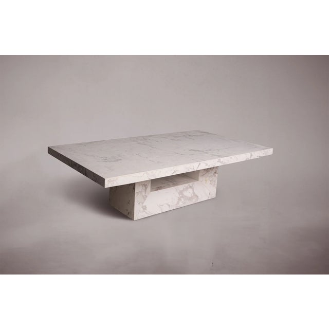 Modern U Volakas Marble Coffee Table For Sale - Image 3 of 3