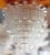 Italian chandelier shown with six tiers of clear hand blown Murano Felci fern glasses mounted on bronzed finish metal...