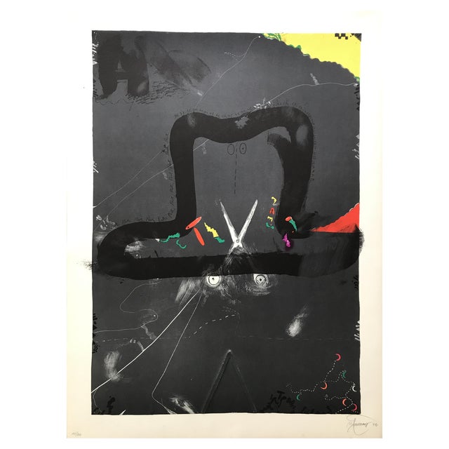 Joan-Pere Viladecans, Tribute to Joan Prats, 1975, Lithograph For Sale