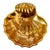 1970s Vintage Stangl Pottery Granada 22k Gold Scalloped Shell Dish For Sale - Image 5 of 7