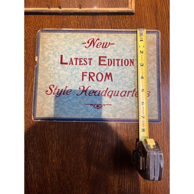 Paper Vintage Shop Sign For Sale - Image 7 of 7