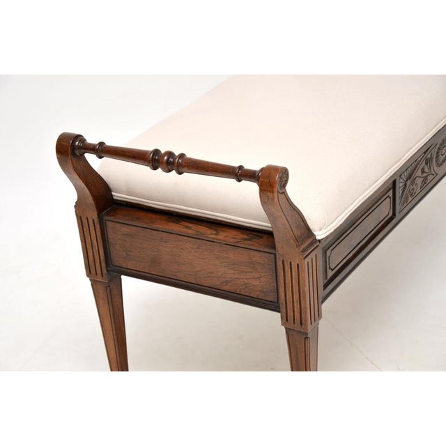 Antique Victorian Duet Piano Bench, 1880s For Sale - Image 13 of 15