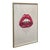 The sparkling diamond dust background provides the perfect backdrop effect to Pope's luscious, vibrant lips. Sara Pope...