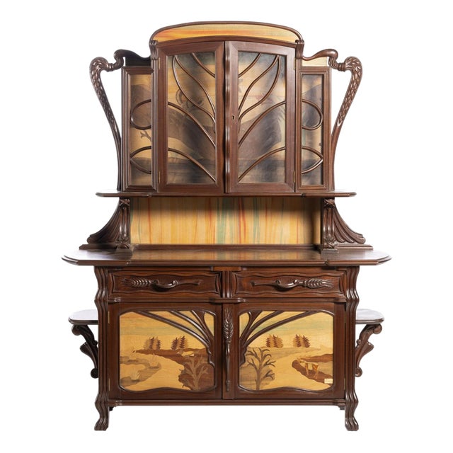 Early 20th Century Art Nouveau French Sideboard For Sale