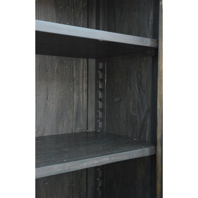 Contemporary Rustic Cabinet in Reclaimed Heart Pine For Sale - Image 3 of 12