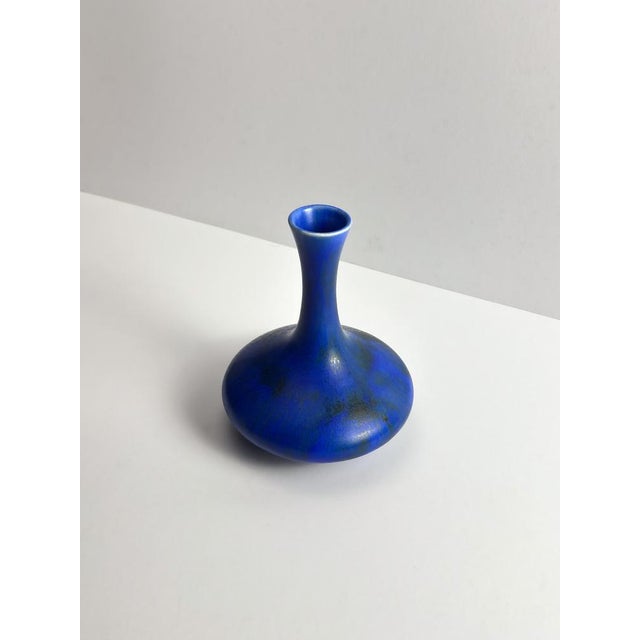 Art Deco Cobalt Blue Solifleur Vase by George Clews, Staffordshire, 1930s For Sale - Image 3 of 10