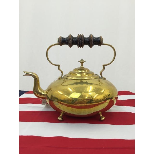 Antique brass tea kettle clearance
