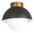 Regina Andrew Montreux Steel Flush Mount, Oil Rubbed Bronze & Natural Brass For Sale
