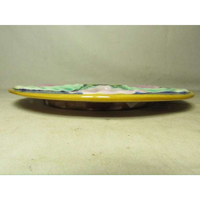 Antique English Majolica Oyster Plate For Sale In San Francisco - Image 6 of 13
