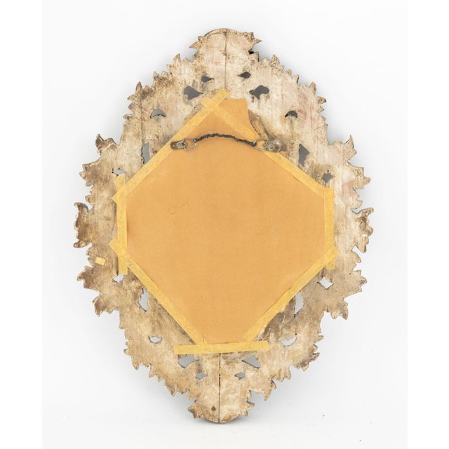 Quatrefoil Carved Wood Framed Mirror, 19th Century For Sale In New York - Image 6 of 6