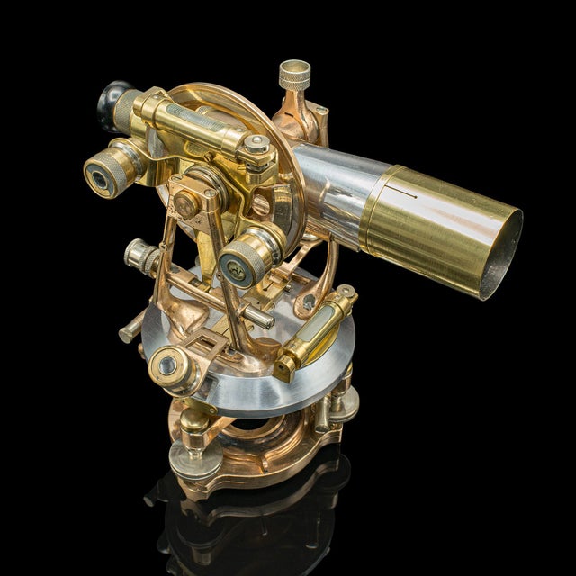 Metal 1910's Antique Transit Theodolite For Sale - Image 7 of 12