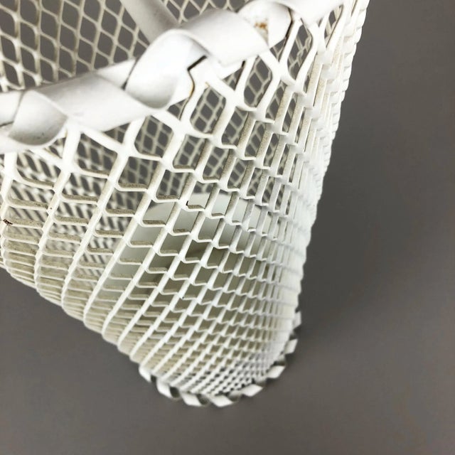 Mid-Century Modern French Metal Umbrella Stand in the style of Mathieu Matégot, 1960s For Sale - Image 10 of 18