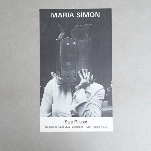 Vintage Exhibition Poster by María Simón, 1970s For Sale - Image 3 of 10