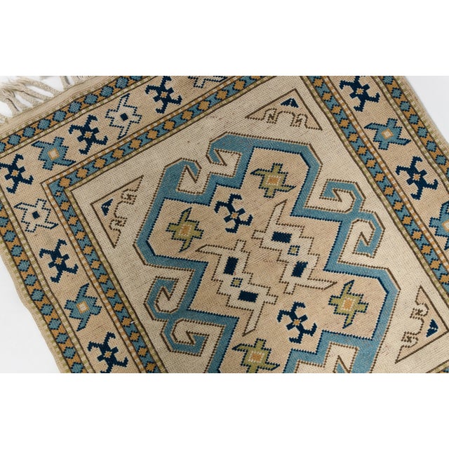 Turkish Framhouse Vintage Floor Turkish Rug For Sale - Image 3 of 10