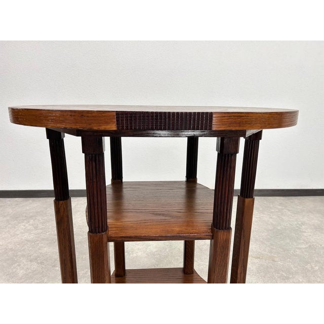 Wood Oval Side Table with Six Legs, 1890s For Sale - Image 7 of 10