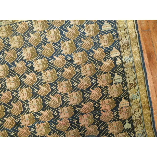 Antique Caucasian Kuba Rug - 4'4" x 5'4" For Sale - Image 4 of 6