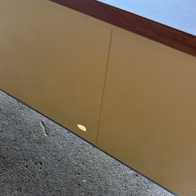 Steelcase Mid Century Modern 4 Drawer Tanker Credenza With a Center Tambour Door For Sale - Image 12 of 12