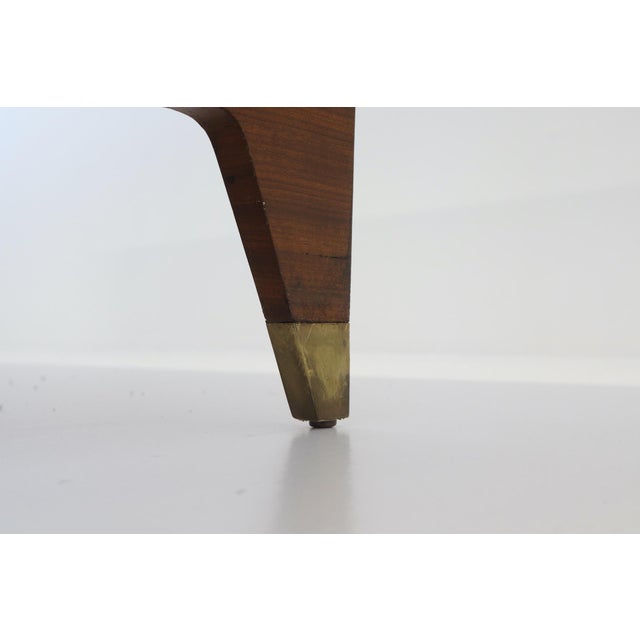 Desk in Wood, Brass and Enamelled Glass by Gio Ponti, 1950 For Sale - Image 12 of 18