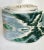 4.5 yards of Schumacher 5” wide tape trim in ikat pattern cut velvet Deep green and pale blue