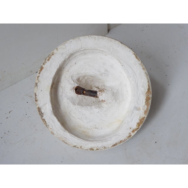 Vintage Classical Plaster Fountain Head of a Triton For Sale - Image 4 of 5