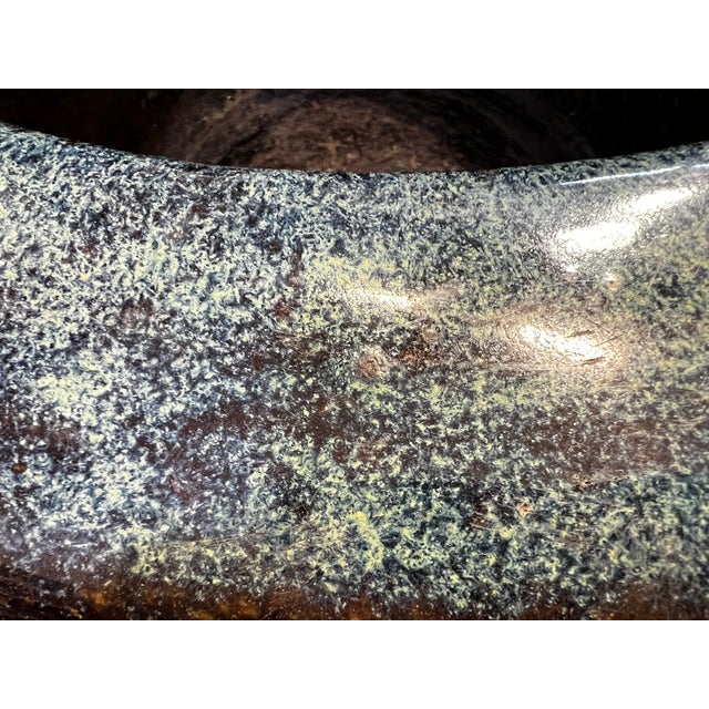 Antique Yixing Blue Flambe Glazed Stoneware Pot For Sale - Image 13 of 15