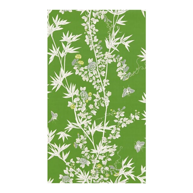 Scalamandre Jardin De Chine in Jade Green For Sale