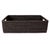 Artifacts Rattan Rectangular Storage Basket with Rounded Corners in Tudor Black - 14" For Sale - Image 4 of 10