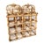 Vintage Rattan Pagoda Wine Rack For Sale
