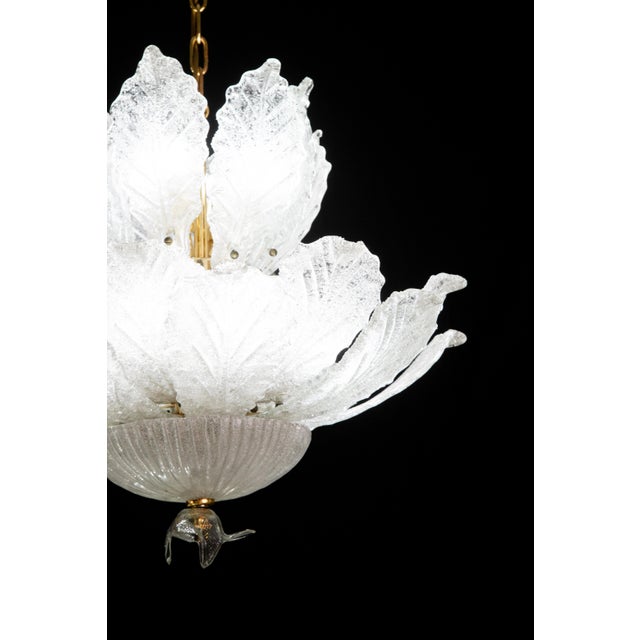 Large Midcentury Italian Murano Glass Chandelier, 1970s For Sale - Image 6 of 13
