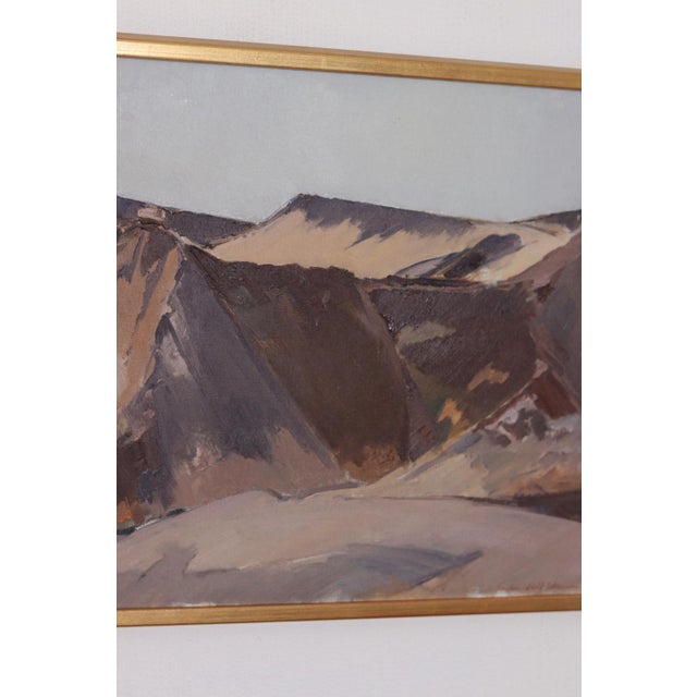 Gustav-Adolf Johansson, Cliffs, 1950s, Oil on Canvas, Framed For Sale - Image 12 of 15