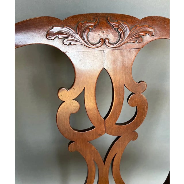 Brown Fine 18th Century Georgian Mahogany Armchair For Sale - Image 8 of 14