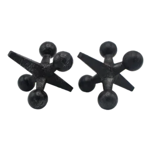 Mid Century Modern Black Iron Jacks