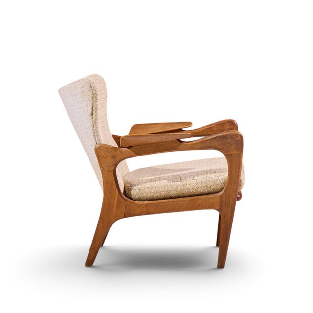 Adrian Pearsall for Craft Associates 2291-C Mid Century Walnut Lounge Chairs - Pair For Sale - Image 11 of 12