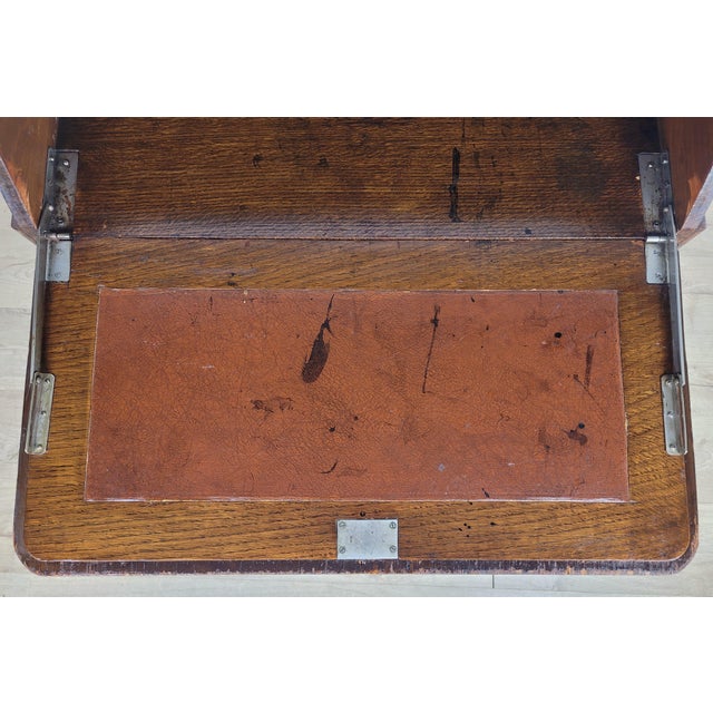 Vintage Oak Desk, 1960s For Sale - Image 9 of 18