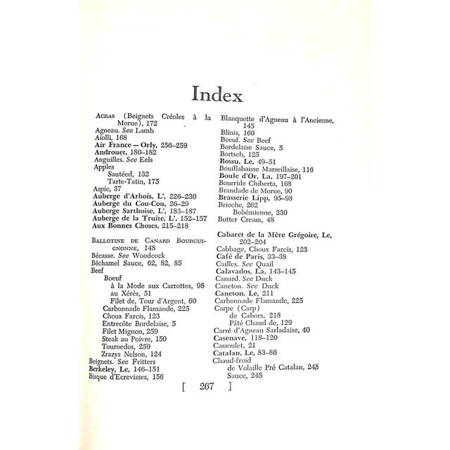 "Paris Cuisine" 1952 Beard, James A. And Watt, Alexander For Sale - Image 4 of 12