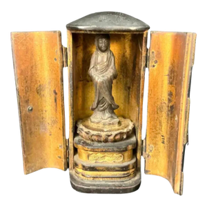 Japanese Lacquer and Giltwood Zushi Shrine