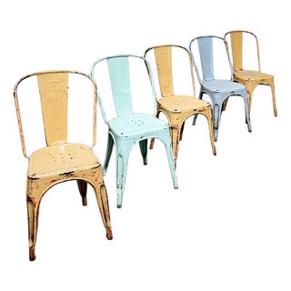 Vintage Tolix Chairs, 1960s, Set of 5 For Sale