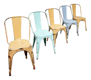 Vintage Tolix Chairs, 1960s, Set of 5