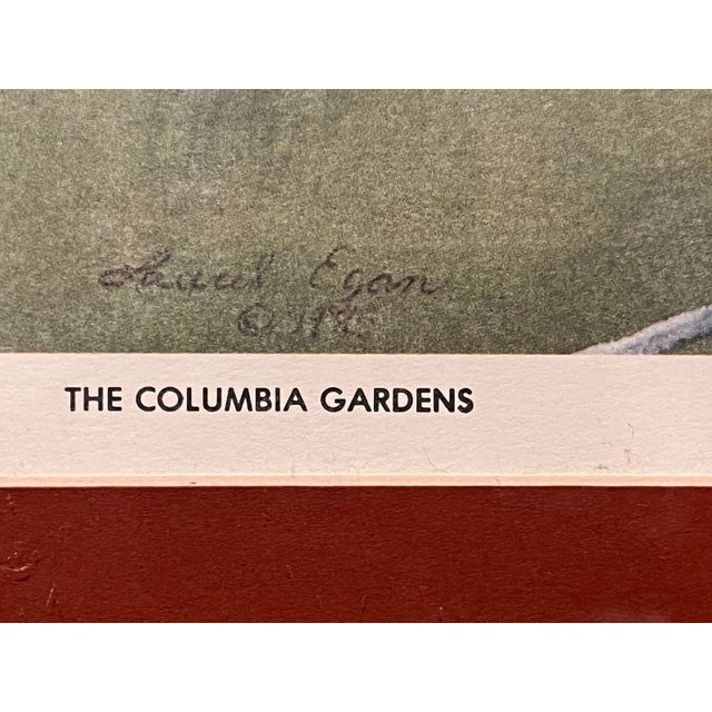 Mid 20th Century Mid 20th Century Laurel Egan Signed Print The Columbia Gardens Butte Montana Vtg Amusement Park For Sale - Image 5 of 6