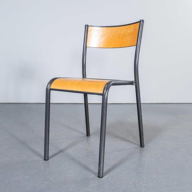 1960’S French Grey Mullca Stacking Chairs - Set Of Five. One of our most favourite chairs, in 1947 Robert Muller and...