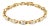 14K Yellow Gold 2 1/2 Cttw Princess-Cut Diamond Link Tennis Bracelet - 7.25" For Sale