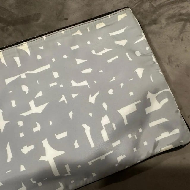 21st Century New Abstract Print Nylon Clutch Bag by Jil Sander For Sale - Image 11 of 11
