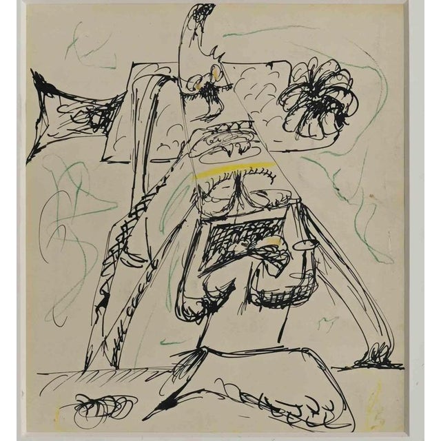 Arshile Gorky, Agony, Motif, 1946, Ink, Wax and Crayon For Sale - Image 4 of 4