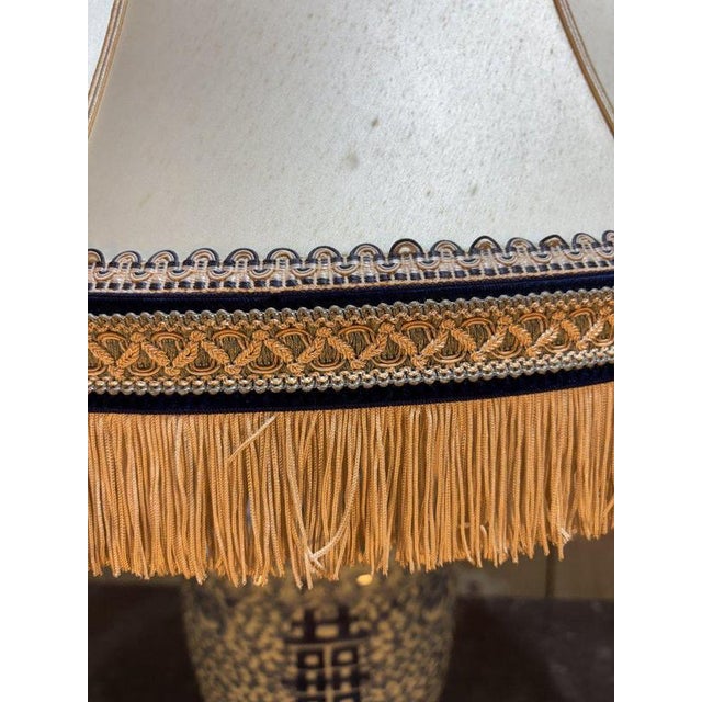 Enamelled Porcelain Table Lamp For Sale - Image 12 of 13