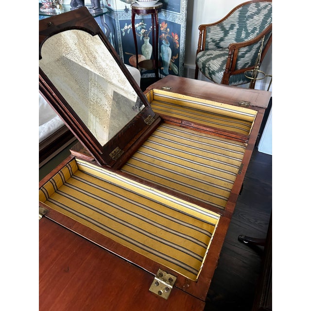 George III Exotic Wood Dressing Table With Mirror For Sale - Image 9 of 17