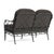 Not Yet Made - Made To Order Brown Jordan Calcutta Loveseat, Textured Pewter frame with Fusion Charcoal fabric For Sale - Image 5 of 11