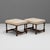 Vintage French Stools in Walnut, 1920s, Set of 2 For Sale - Image 6 of 7