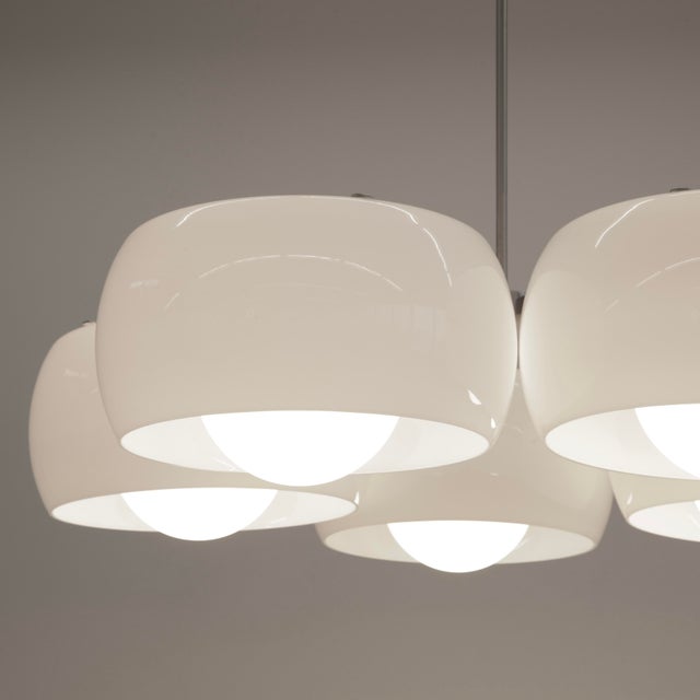 Ceiling lamp, designed by Vico Magistretti in 1961. Italy, Artemide. The 'Pentaclinio' ceiling lamp by Magistretti, using...